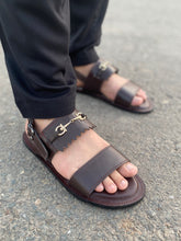 Load image into Gallery viewer, 5026 - Brown Cow Leather Handmade Sandal

