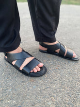 Load image into Gallery viewer, 5031 - Black Mild Leather Sandal
