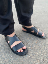 Load image into Gallery viewer, 5031 - Black Mild Leather Sandal
