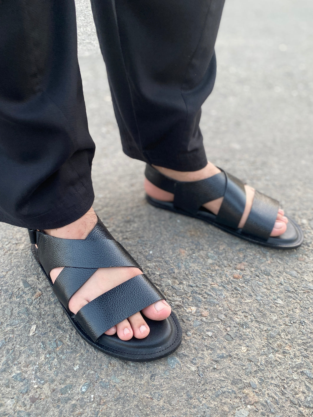 5031 - Black Mild Leather Sandal