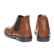 Load image into Gallery viewer, Brown Cow Leather Chelsea Boots
