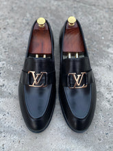 Load image into Gallery viewer, Black Cow Leather Handmade Loafers
