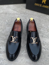 Load image into Gallery viewer, Black Cow Leather Handmade Loafers
