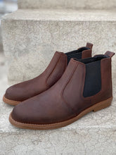 Load image into Gallery viewer, Brown Crazy Horse Leather Chelsea Boots
