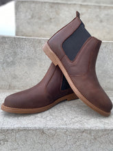Load image into Gallery viewer, Brown Crazy Horse Leather Chelsea Boots
