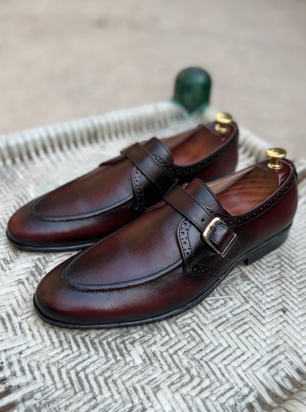 Maroon Analine Premium Formal Leather Loafers