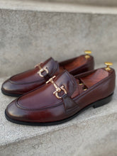 Load image into Gallery viewer, Brown Horsebit Leather Loafers
