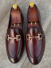Load image into Gallery viewer, Brown Horsebit Leather Loafers
