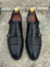 Load image into Gallery viewer, Black Double Monk Oxfords
