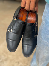 Load image into Gallery viewer, Black Double Monk Oxfords

