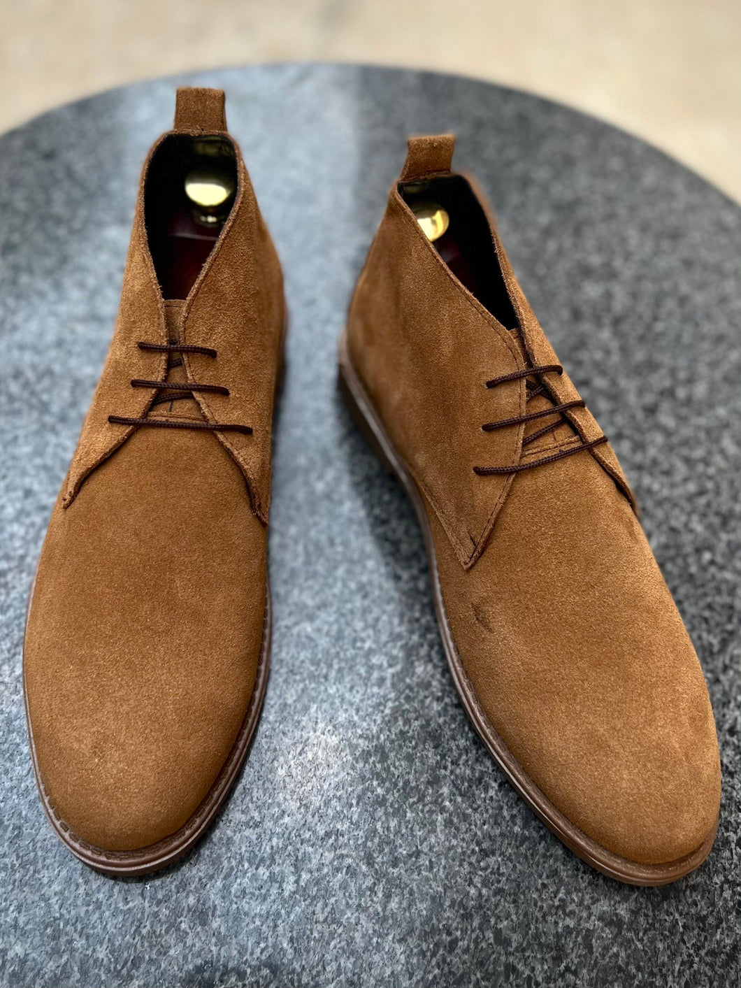 Camel Suede Chukka Boots
