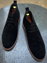 Load image into Gallery viewer, Black Suede Chukka Boots
