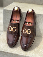 Load image into Gallery viewer, Brown King Leather Loafers
