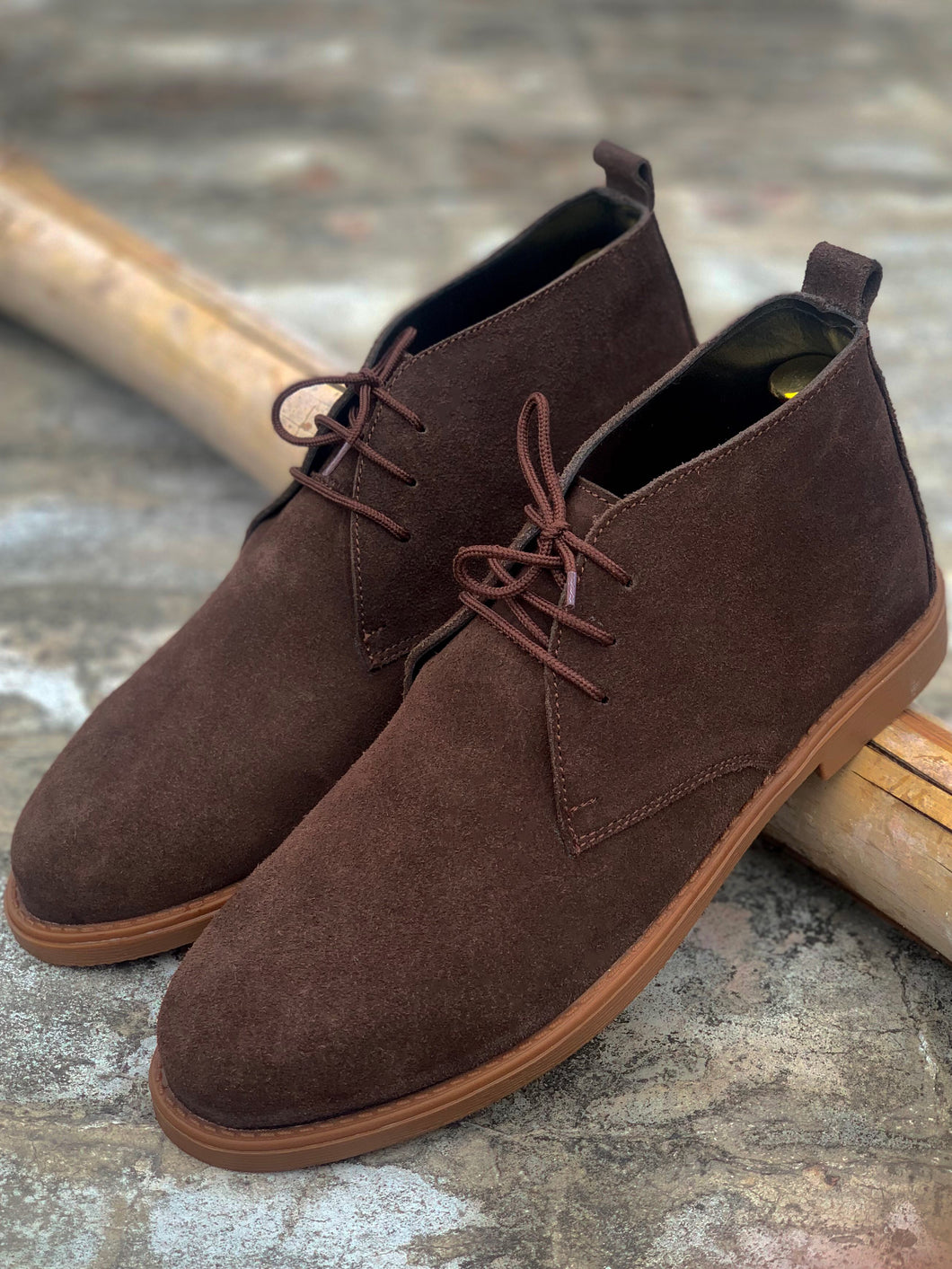 Brown Suede Leather Chukka Boots